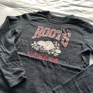 dark grey roots long sleeve